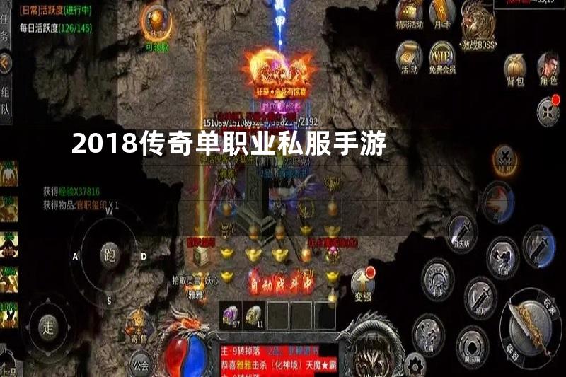 2018传奇单职业私服手游