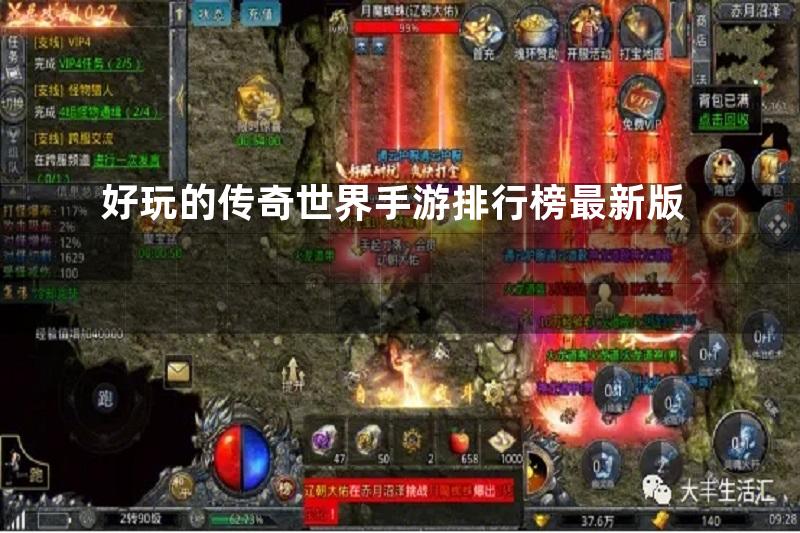 好玩的传奇世界手游排行榜最新版