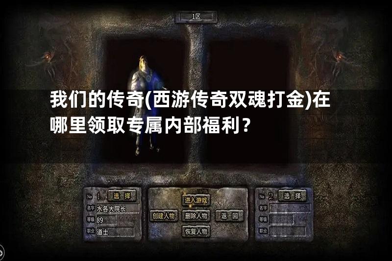 我们的传奇(西游传奇双魂打金)在哪里领取专属内部福利？